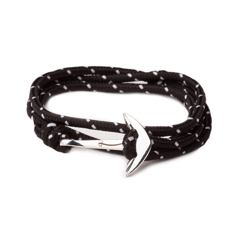 Anchor Bracelet // Stainless Steel (Black)