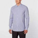 Striped Dress Shirt // Blue + White (US: 15.5R)