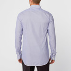 Slim Striped Dress Shirt // Blue + White (US: 16R)