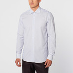 Pinstripe Dress Shirt // Blue + White (US: 15.5R)