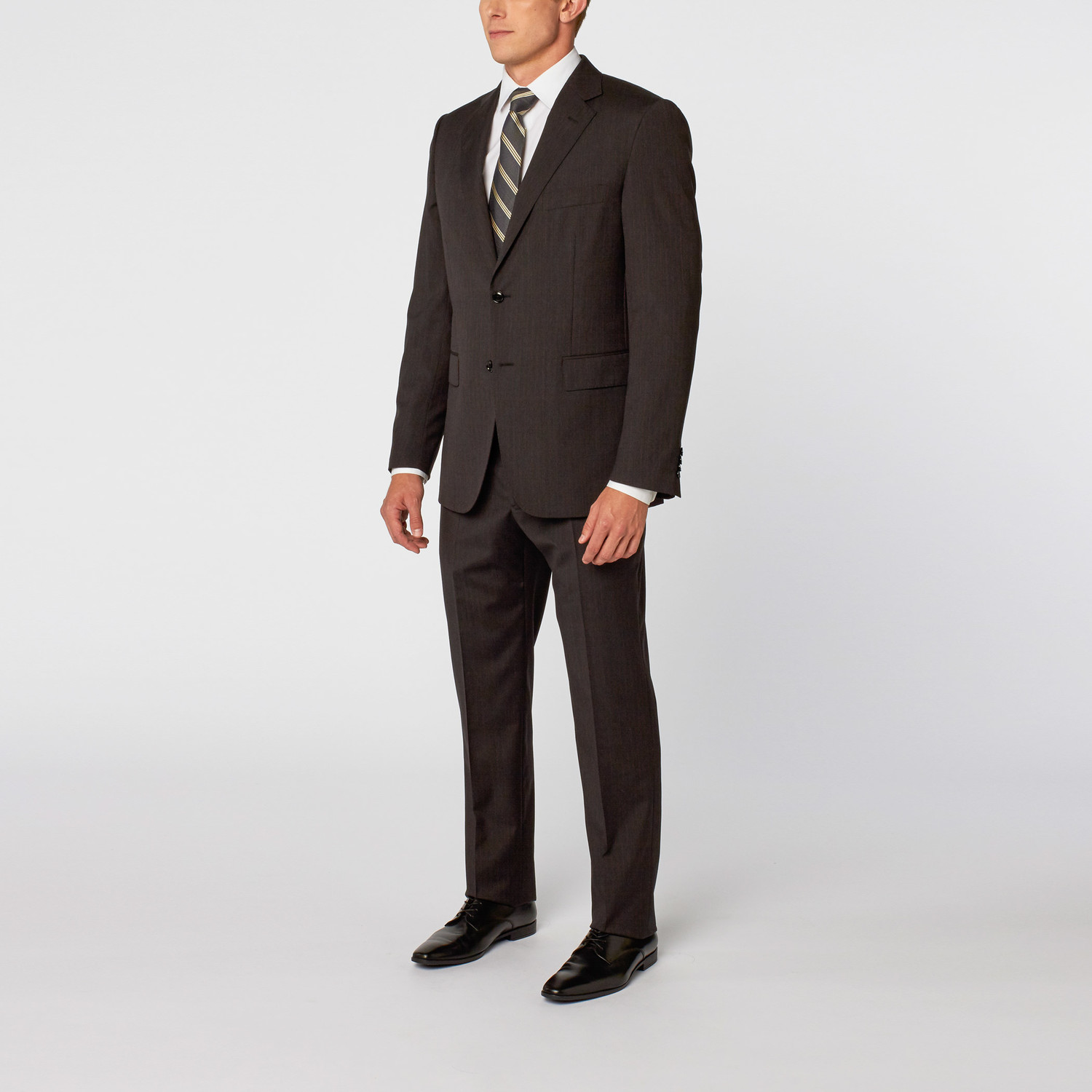 Pinstripe Suit // Charcoal Grey (US: 48R) - Cerruti - Touch of Modern