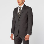 Heathered Pinstripe Suit // Grey (US: 54R)