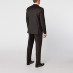 Wide Pinstripe Suit // Dark Grey (US: 48R)