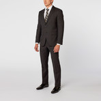 Textured Grid Suit // Charcoal Grey (US: 52R)