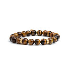 Grand Tiger Eye Bracelet // Gold