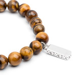 Grand Tiger Eye Bracelet / Silver