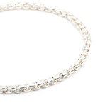 4mm Venetian Box Chain Bracelet // Silver (7")