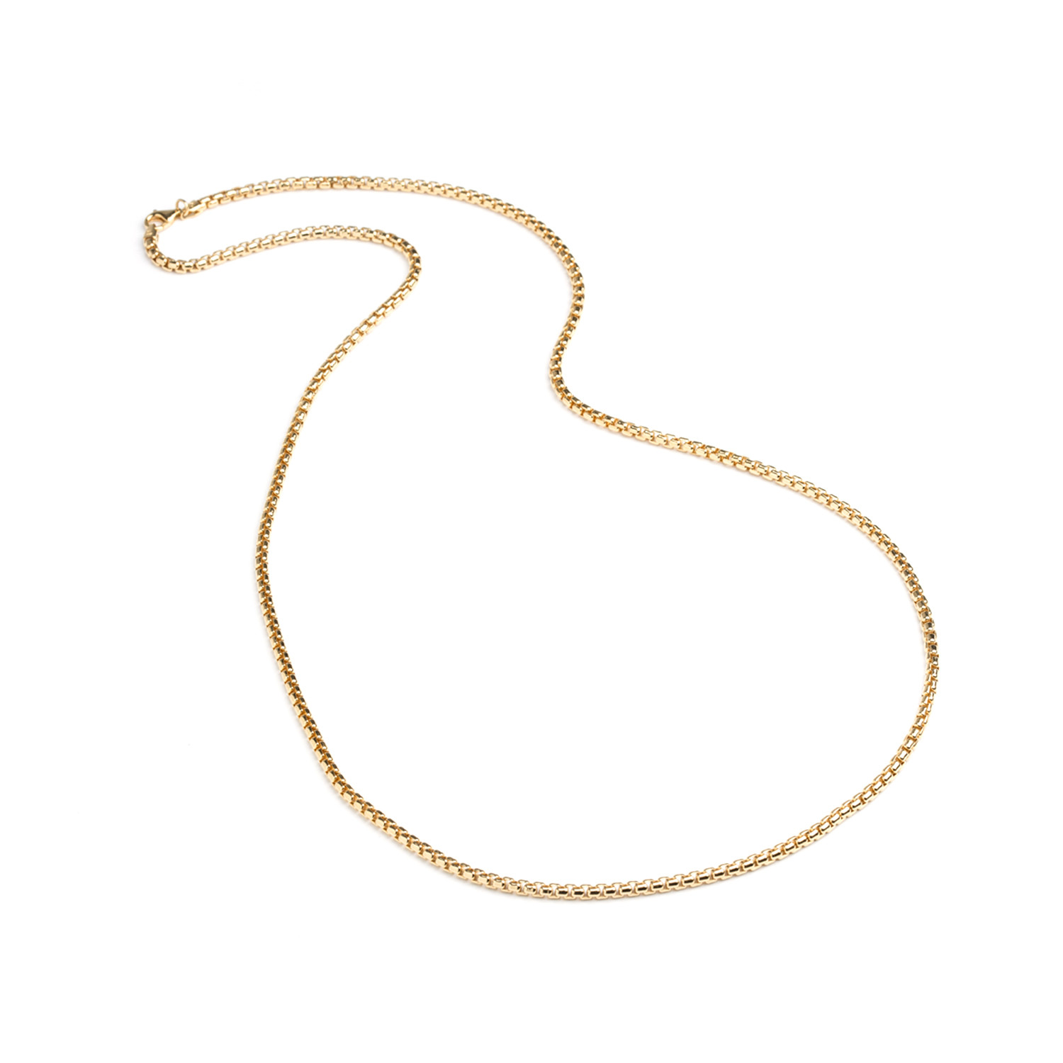 4mm Venetian Box Chain Necklace 18k Gold 24 Bv And Co Touch Of Modern 