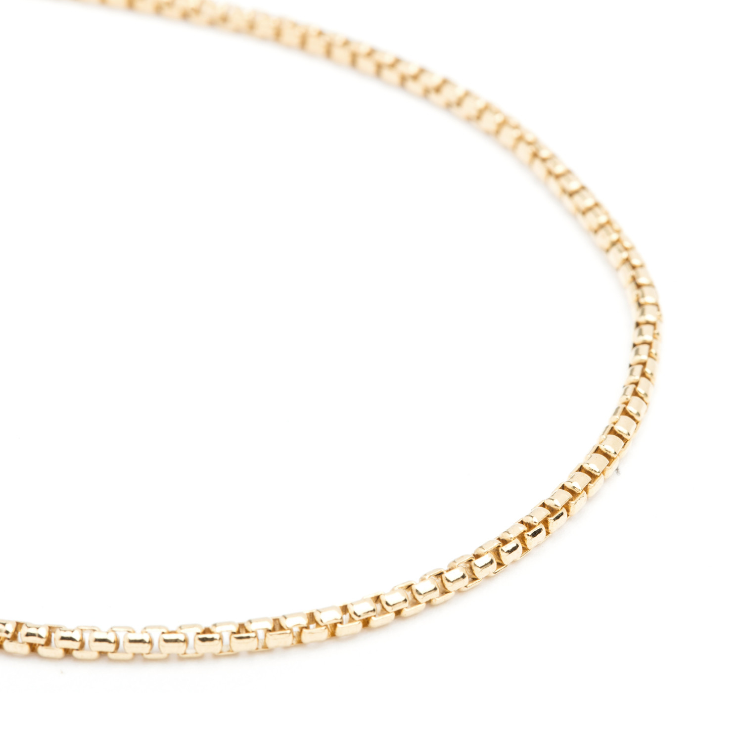2.5mm Venetian Box Chain Necklace // 18k Gold - BV & Co. - Touch of Modern