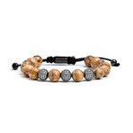 Jasper Shamballa Bracelet // Black