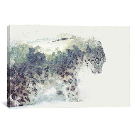 Snow Leopard (26"W x 18"H x 0.75"D)