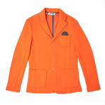 French Terry Knit Blazer // Orange (2XL)