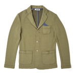 French Terry Knit Blazer // Sage Green (2XL)