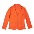 Honeycomb Knit Blazer // Orange (S)