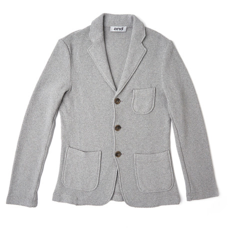 Honeycomb Knit Blazer // Grey (XS)