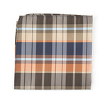 Pocket Square // Orange + Beige Plaid