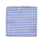 Pocket Square // Light Blue +  White Waved Checker