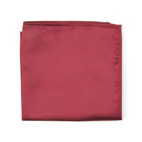 Pocket Square // Red Textured