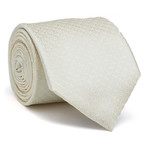 Hand Made Silk Tie // Beige Patterned