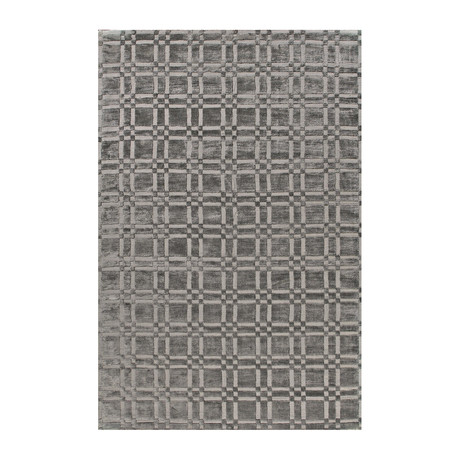 Intersect Pewter Rug (2'6"L x 8"W)