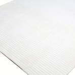 Corduroy White Rug (5'6"L x 8'6"W)