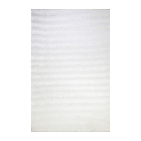 Corduroy White Rug (5'6"L x 8'6"W)