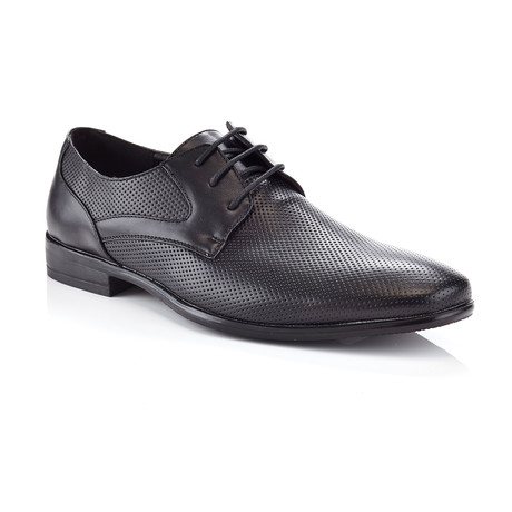Marco Vitale // Lace-Up Perforated Derby // Black (US: 11)