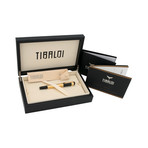 Tibaldi Excelsa Rollerball Pen // Rose Gold + Black