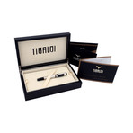 Tibaldi Excelsa Fountain Pen // Platinum + Black