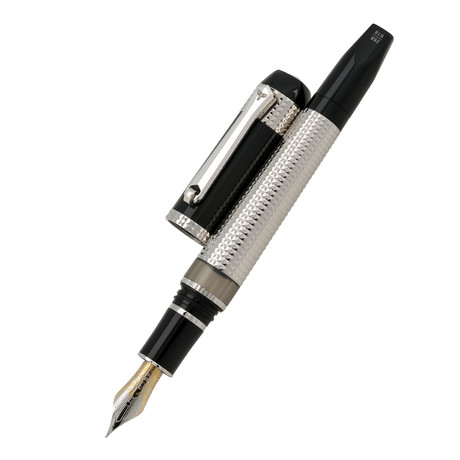 Tibaldi Excelsa Fountain Pen // Platinum + Black