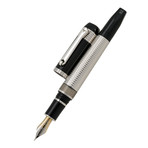 Tibaldi Excelsa Fountain Pen // Platinum + Black
