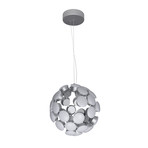 KASTRA Series // Globe LED Chandelier // Silver // Large