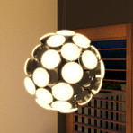 KASTRA Series // Globe LED Chandelier // Silver