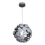 KASTRA Series // Globe LED Chandelier // Silver