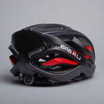 Turn Indicator Helmet // Black + Red (Large)