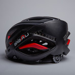 Turn Indicator Helmet // Black + Red (Large)