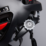Turn Indicator Helmet // Black + Red (Large)