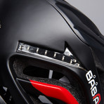 Turn Indicator Helmet // Black + Red (Large)