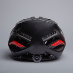 Turn Indicator Helmet // Black + Red (Large)