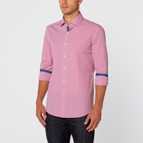 Stone Rose // Pier Button-Up // Berry (2XL)