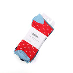 Stripes + Solids Sock Pack // Green + Red + Blue // 3-Pack (Size: 36-40 (Euro))