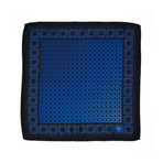 Monte Pocket Square // Blue + Black