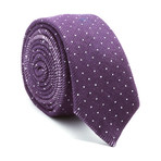 Polka Dot Tie // Purple + White