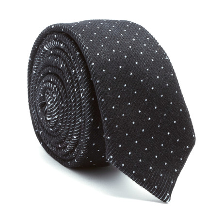 Polka Dot Tie // White + Black