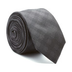 Plaid Silk Tie // Black