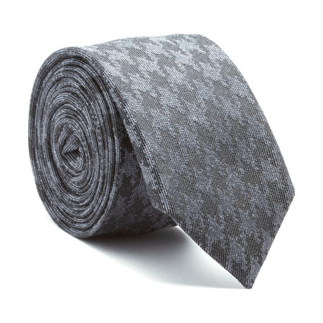 Houndstooth Tie // Grey