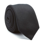 Micro Stripe Tie // Black