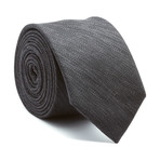 Textured Silk Tie // Black