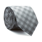 Plaid Skinny Tie // Grey