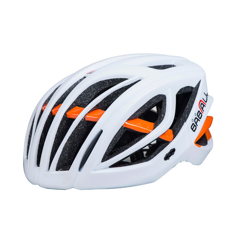 Turn Indicator Helmet // White + Orange (Medium)
